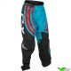 Fly Racing F-16 2025 Kinder Crossbroek - Cyaan / Rood