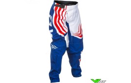 Fly Racing F-16 2025 Kinder Crossbroek - Blauw / Rood / Wit