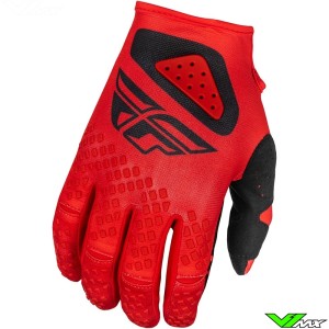 Fly Racing Kinetic Center 2025 Youth Motocross Gloves - Red / Black