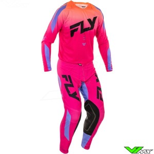 Fly Racing Evolution DTS 2025 Motocross Gear Combo - Pink / Lavender