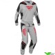 Fly Racing Kinetic Sym 2025 Motocross Gear Combo - Grey / Red