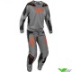 Fly Racing Kinetic Sym 2025 Motocross Gear Combo - Grey / Orange