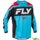 Fly Racing F-16 2025 Motocross Gear Combo - Cyaan / Red