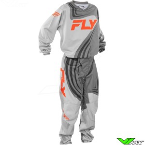 Fly Racing F-16 2025 Kinder Crosspak - Grijs / Oranje