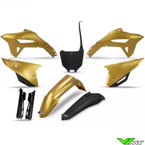 UFO Plastic Kit Gold - Honda CRF250R CRF450R