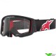 Alpinestars Supertech Corp Crossbril - Zwart / Rood / Heldere lens