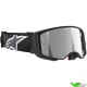 Alpinestars Supertech Corp Motocross Goggle - Black / Grey / Silver Mirror Lens