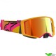 Alpinestars Supertech Corp Motocross Goggle - Yellow / Pink / Mirror Red Lens