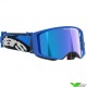 Alpinestars Supertech Stream Motocross Goggle - Blue / Mirror Blue Lens