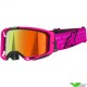 Alpinestars Vision 8 Corp Crossbril - Roze / Rood Spiegellens