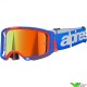 Alpinestars Vision 8 Wordmark Crossbril - Blauw / Oranje / Rood Spiegellens