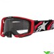 Alpinestars Vision 8 Luar Motocross Goggle - Red / Black / Clear Lens