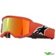 Alpinestars Vision 5 Corp Crossbril - Oranje / Rood Spiegellens