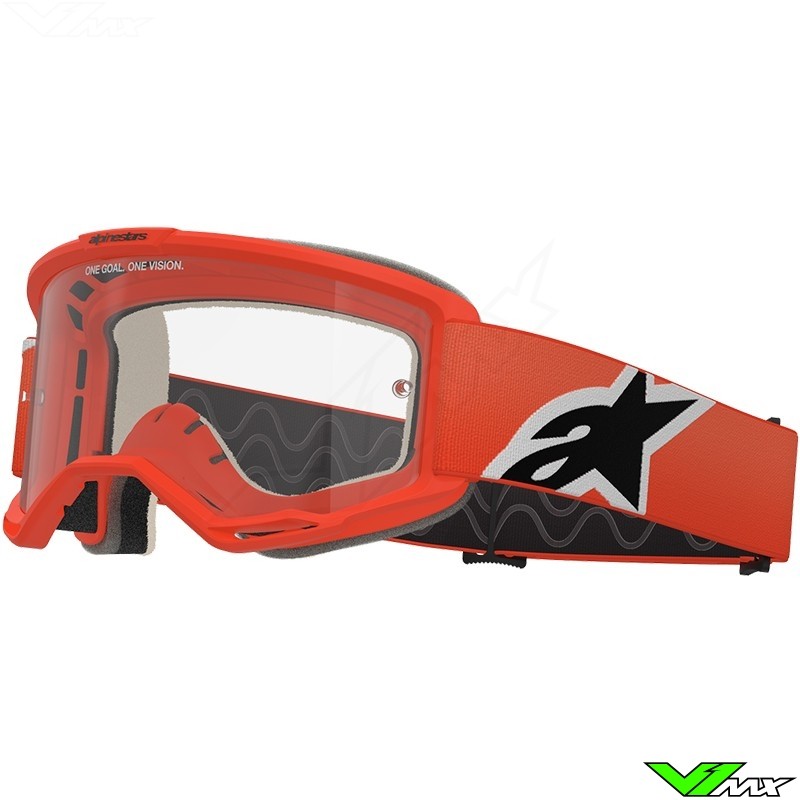 Alpinestars Vision 5 Corp Crossbril - Oranje / Heldere lens