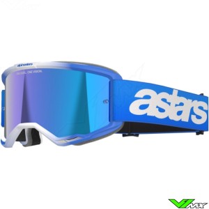 Alpinestars Vision 5 Blaze Crossbril - Blauw / Blauw Spiegellens