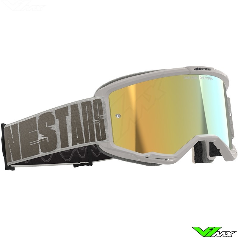 Alpinestars Vision 5 Hollow Crossbril - Wind / Goud Spiegellens