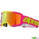 Alpinestars Vision 5 Wordmark Motocross Goggle - Pink / Fluo Yellow / Mirror Red Lens