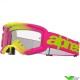 Alpinestars Vision 5 Wordmark Crossbril - Roze / Fluo Geel / Heldere lens