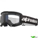 Alpinestars Vision 3 Wordmark Crossbril - Zwart / Heldere lens