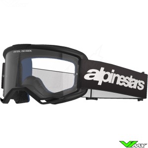 Alpinestars Vision 3 Wordmark Motocross Goggle - Black / Clear Lens