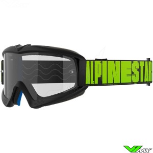 Alpinestars Vision Youth Hollow Kinder Crossbril - Charcoal / Fluo Geel