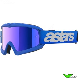 Alpinestars Vision Youth Blaze Kinder Crossbril - Blauw / Blauw Spiegellens