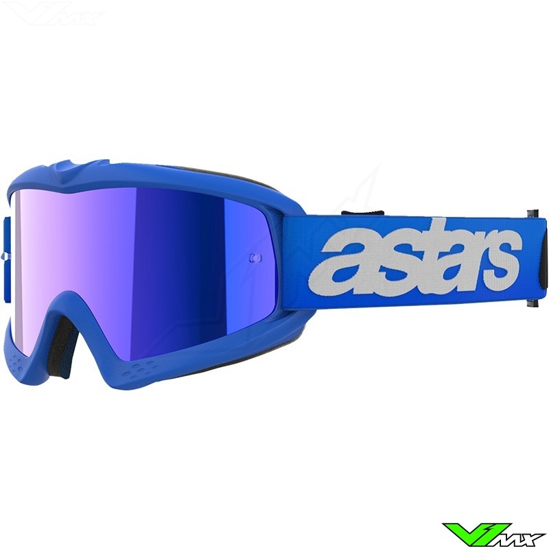 Alpinestars Vision Youth Blaze Kinder Crossbril - Blauw / Blauw Spiegellens