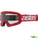 Alpinestars Vision Youth Blaze Kinder Crossbril - Rood / Heldere lens