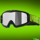 Alpinestars Vision Youth Hollow Kinder Crossbril - Charcoal / Fluo Geel / Zilver spiegellens