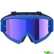 Alpinestars Vision Youth Blaze Motocross Goggle - Blue / Mirror Blue Lens