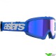 Alpinestars Vision Youth Blaze Kinder Crossbril - Blauw / Blauw Spiegellens