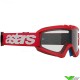 Alpinestars Vision Youth Blaze Kinder Crossbril - Rood / Heldere lens