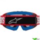 Alpinestars Vision Youth Blaze Kinder Crossbril - Rood / Zilver spiegellens