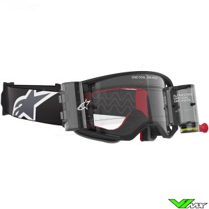 Alpinestars Supertech Corp Motocross Goggles with Roll-off - Black / Grey