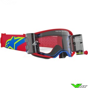 Alpinestars Supertech Corp Crossbril met Roll-off - Rood / Blauw