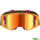 Alpinestars Supertech Corp Motocross Goggle - Yellow / Pink / Mirror Red Lens