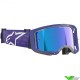 Alpinestars Vision 8 Corp Crossbril - Paars / Blauw Spiegellens