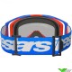 Alpinestars Vision 8 Wordmark Crossbril - Blauw / Oranje / Rood Spiegellens