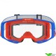 Alpinestars Vision 8 Wordmark Crossbril - Blauw / Oranje / Heldere lens