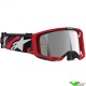 Alpinestars Vision 8 Luar Crossbril - Rood / Zwart / Zilver spiegellens