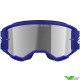 Alpinestars Vision 3 Wordmark Crossbril - Blauw / Zilver spiegellens