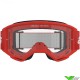 Alpinestars Vision 3 Wordmark Crossbril - Rood / Heldere lens