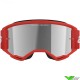 Alpinestars Vision 3 Wordmark Crossbril - Rood / Zilver spiegellens