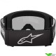 Alpinestars Vision 3 Wordmark Crossbril - Zwart / Zilver spiegellens