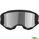 Alpinestars Vision 3 Wordmark Crossbril - Zwart / Zilver spiegellens