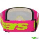 Alpinestars Vision 5 Wordmark Crossbril - Roze / Fluo Geel / Rood Spiegellens