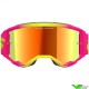 Alpinestars Vision 5 Wordmark Crossbril - Roze / Fluo Geel / Rood Spiegellens