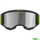 Alpinestars Vision 5 Hollow Crossbril - Charcoal / Fluo Geel / Zilver spiegellens