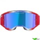 Alpinestars Vision 5 Corp Crossbril - Rood / Blauw / Blauw Spiegellens