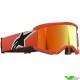 Alpinestars Vision 5 Corp Crossbril - Oranje / Rood Spiegellens